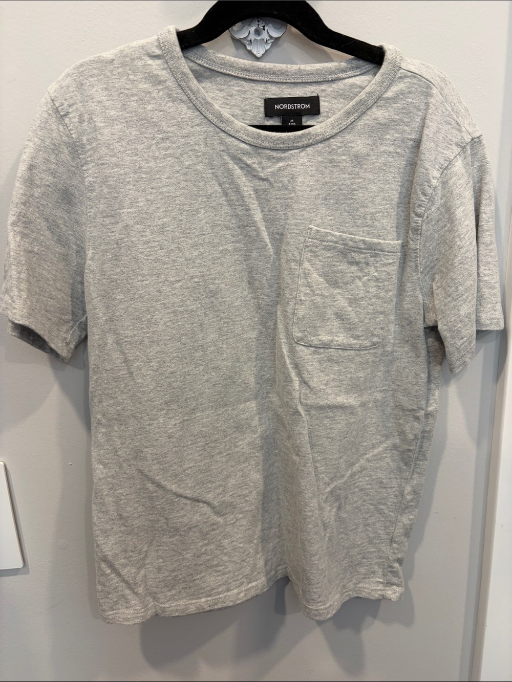 Nordstrom Heather Gray Short-Sleeve Pocket Tee